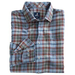 johnnie-O Roger Tucked Cotton Blend Button Up Shirt – Maliblu